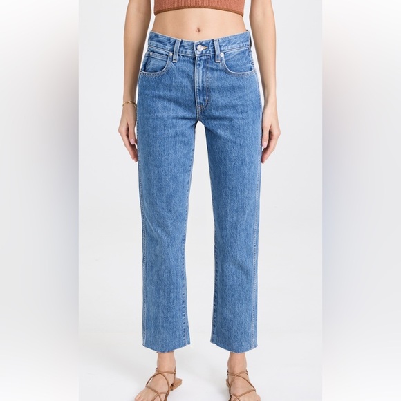 Slvrlake Hero High Rise Straight Leg Jeans in Pacific Wash Size 26 - Picture 1 of 13